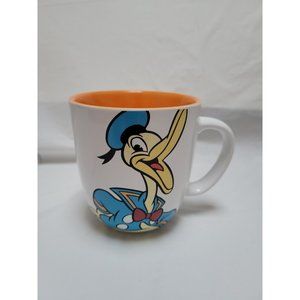 Disney Store Donald Duck Disney Coffee Mug - Who Me? NWOT - Orange Inside